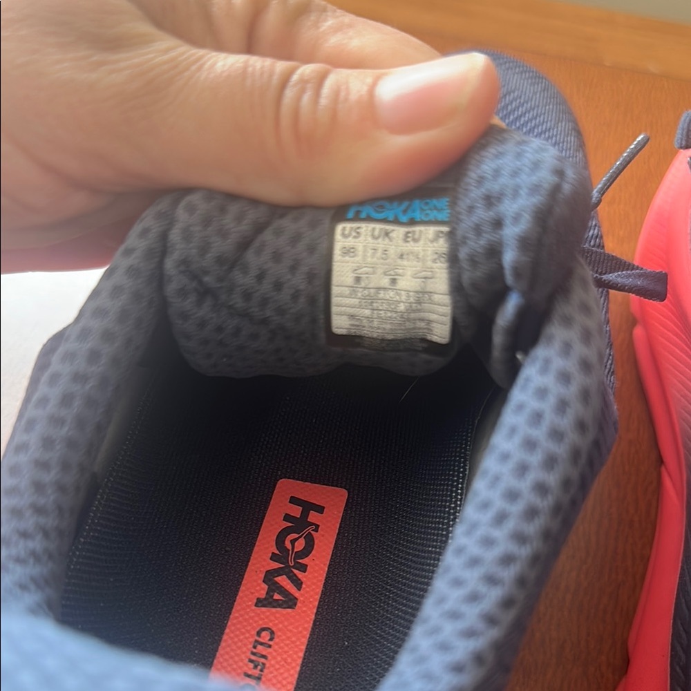 Hoka Clifton 9 Women's Sneakers in Blue & Pink size 9 - Picture 11 of 14